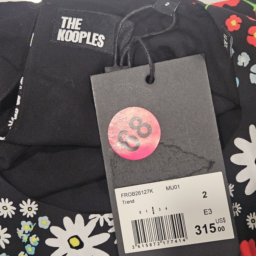 NWT The Kooples Joyful Flower Maxi Dress Size 2 - Picture 13 of 13